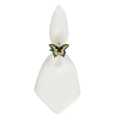 Meadow Walk Butterfly Multi Napkin Ring Assorted Set of 4