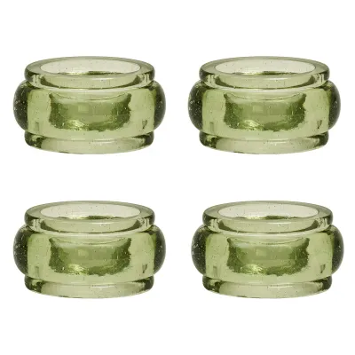 Provence Basil Napkin Ring Set of 4