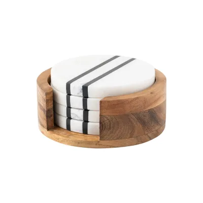 Stonewood Stripe Coaster Set of 4