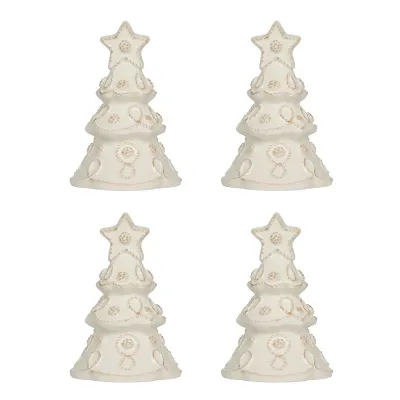 Berry & Thread Tree Place Card Holder Set of Four Whitewash