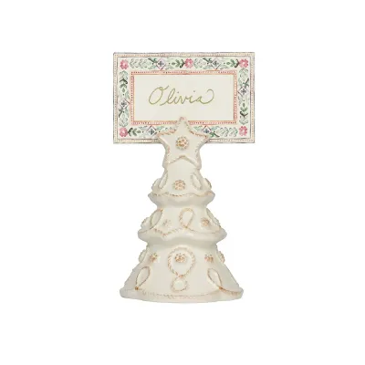 Berry & Thread Tree Place Card Holder Set of Four Whitewash