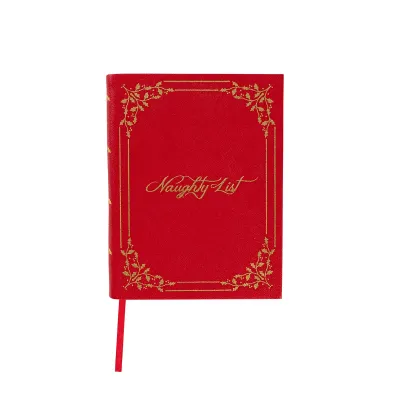 Naughty/Nice Embossed Journal