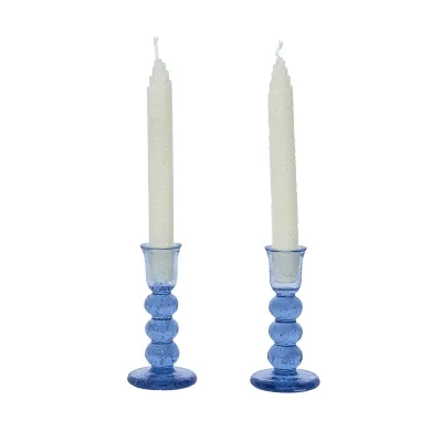 Provence 5" Candlestick Set of 2 - Chambray