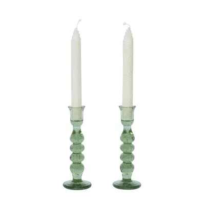 Provence 7" Candlestick Set of 2 - Basil