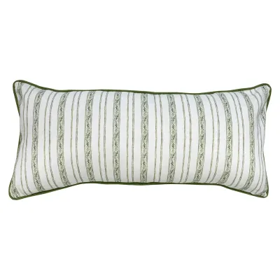 Seville Pillow 11"x 22" Green 11"L, 27"W, 4"H