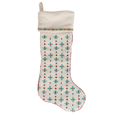 Heidi Embroidered Stocking - Multi