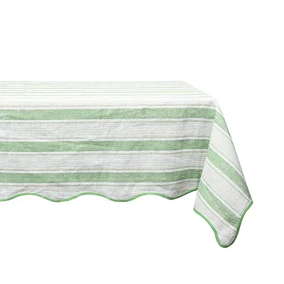 Cabana Stripe 60" x 120" Tablecloth - Seagrass