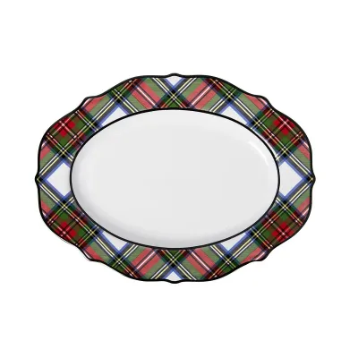 Stewart Tartan 15" Platter 15"L, 11"W, 1.25"H