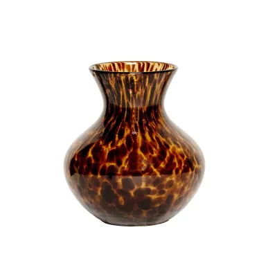 Puro Vase 6" Tortoiseshell 36 oz 5.5"L, 5.5"W, 6"H