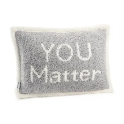 You Matter Pillow Stone/Crème 13" X 19"