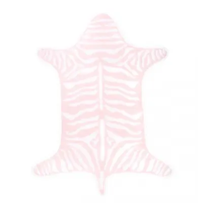 Reversible Zebra Play Mat Pink/White 32' x 66"