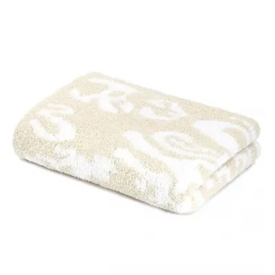 Damask Half Blanket Malt/Crème 33" x 40"