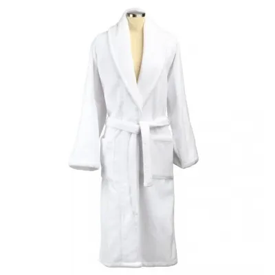 Kapua Cotton Velour White Adult Robe