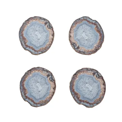 Strata Beige, Taupe & Gray Drink Coasters Set of 4 in Gift Box