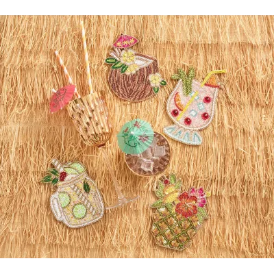 Happy Hour Multi Coaster Set of 4 in a Gift Bag