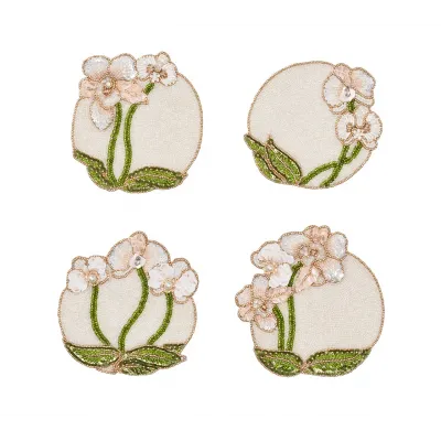 Orchid Multi Coasters Set of 4 in a Gift Bag