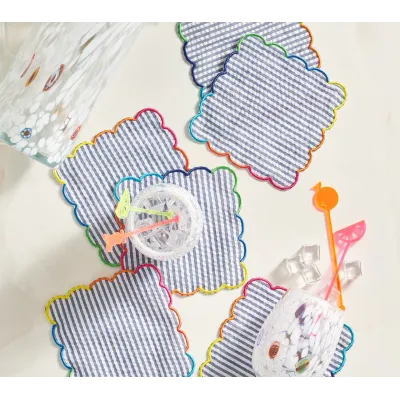 Fiesta Multi Cocktail Napkins Set of 6 in a Gift Box