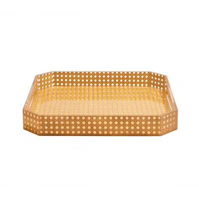 Reed Natural Tray 15" X 15"