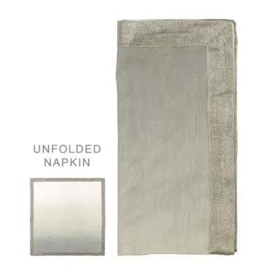 Dip Dye Gray/Silver Napkin