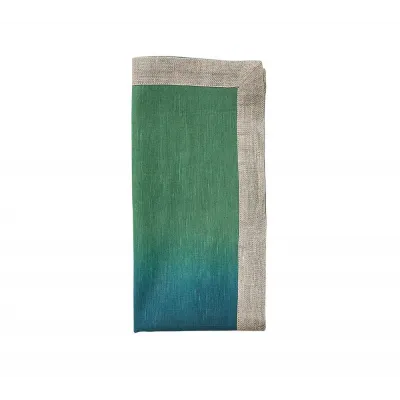 Dip Dye Napkin Navy/Green