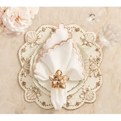Arches White & Natural Napkin Set of 4