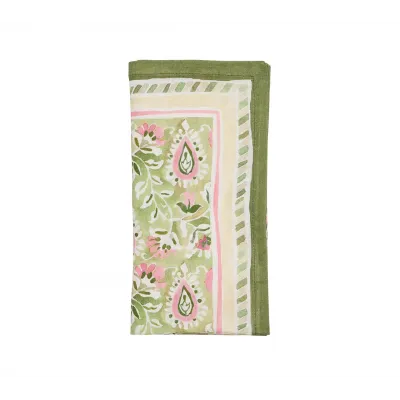 Mira Green/Pink Napkin