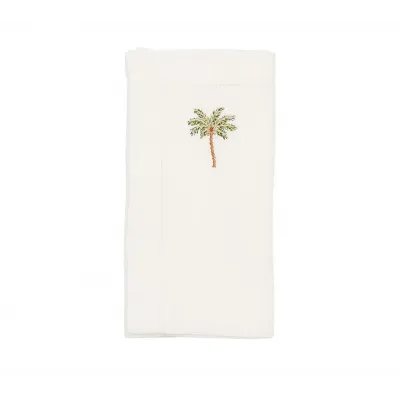 Palm Tree White & Multi Napkin
