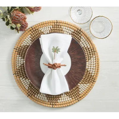 Palm Tree White & Multi Napkin