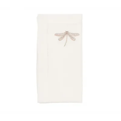 Dragonfly White & Multi Napkin