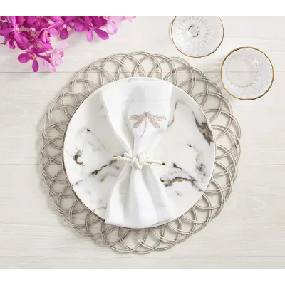 Dragonfly White & Multi Napkin
