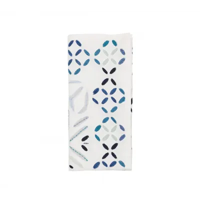 Malta White & Blue Napkin Set of 4