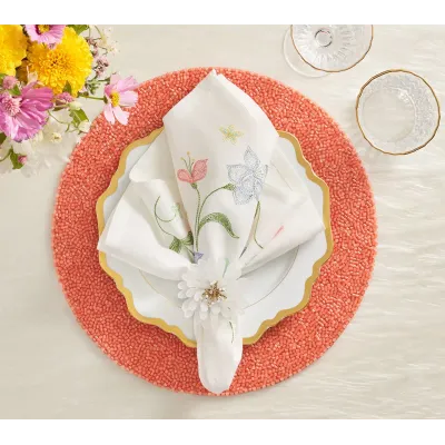 Vista White & Multi Napkin Set of 4