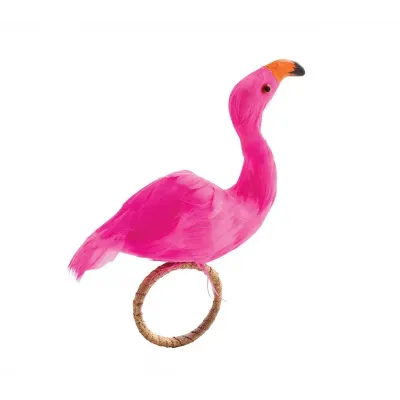Flamingo Pink/Orange Napkin Rings