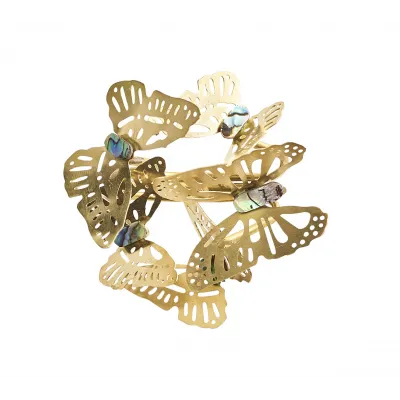 Butterfly Garden Gold/Silver Napkin Rings