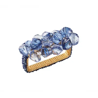 Pop Rocks Navy & Blue Napkin Ring Set of 4