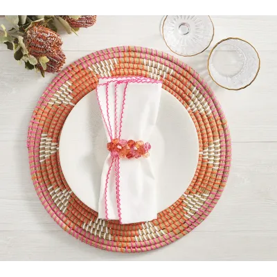 Pop Rocks Pink & Orange Napkin Ring Set of 4