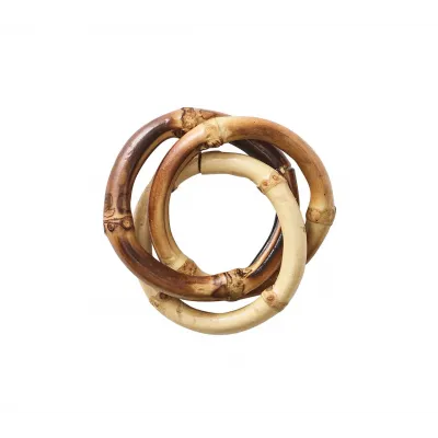 Bamboo Trinity Natural Napkin Ring Set of 4