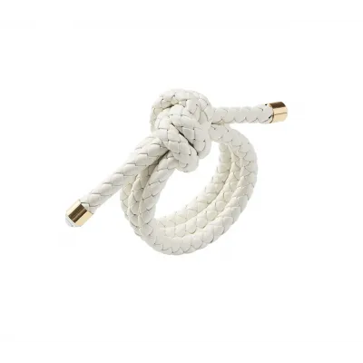 Rope Knot White Napkin Ring