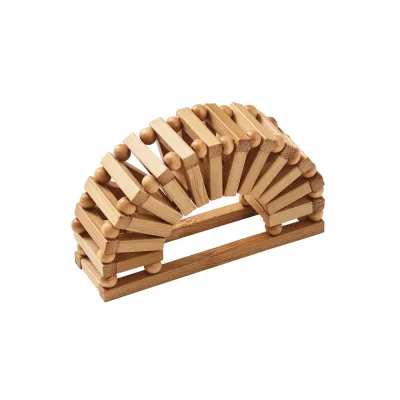 Spoke Natural Napkin Ring Set of 4