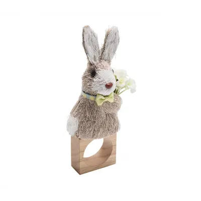 Easter Bunny Multi Napkin Ring Set of 4