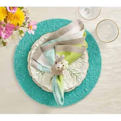 Easter Bunny Multi Napkin Ring Set of 4
