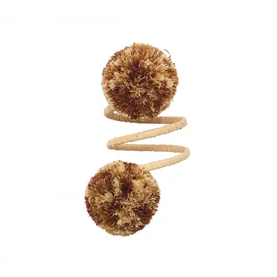 Casbah Natural & Brown Napkin Ring Set of 4