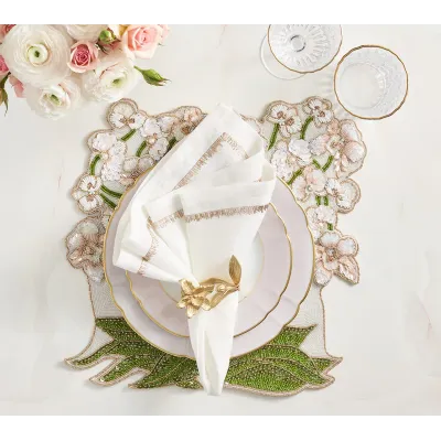 Orchid Gold Napkin Ring Set of 4