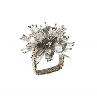 Starburst Silver Napkin Rings