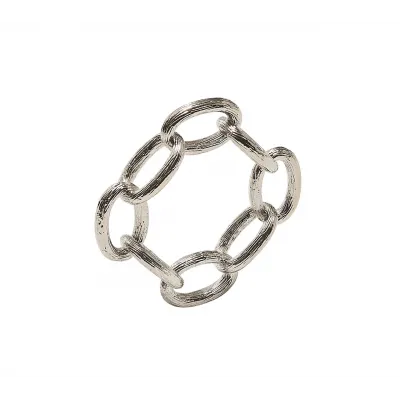 Chain Link Silver Napkin Ring
