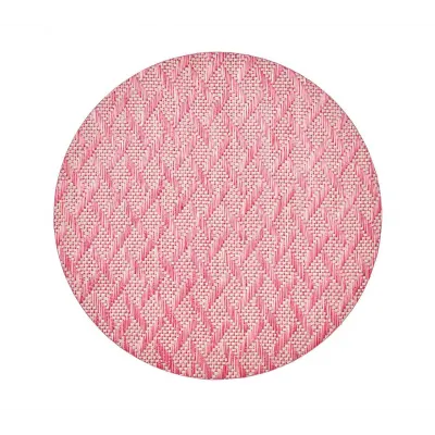 Basketweave Placemat in Blush & Pink