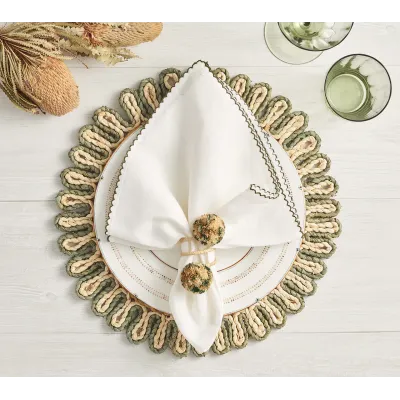 Casbah Natural & Green Placemats