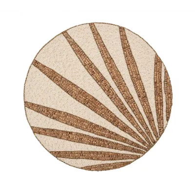 Royal Palm Natural & Brown Placemat Set of 4