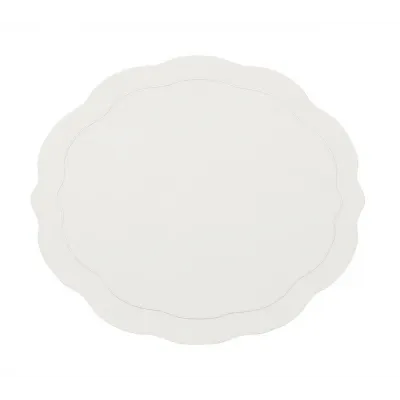 Tailored Neutral Tones White Placemats Set of 4