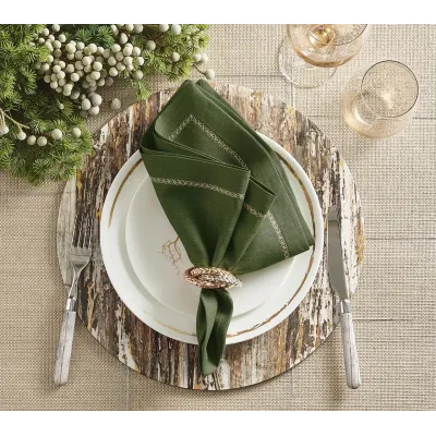 Weathered Pine Ivory/Natural/Gold Placemat